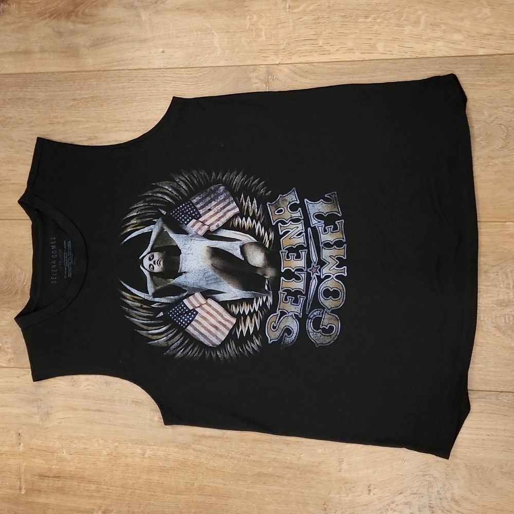 Selena Gomez American Flag Graphic Tank Top sz XL